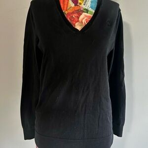 Ralph Lauren Golf Black V-Neck Sweater